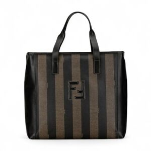 Fendi Black and Brown Tote Bag